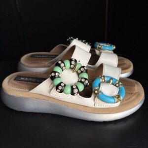 Marc Jacobs Emerson Jeweled Buckle Sandals Slides spring 2018